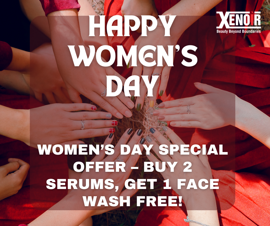 Women’s Day Special Offer – Buy 2 Serums, Get 1 Face Wash FREE!